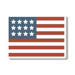 united states of america flag icon vector illustration design