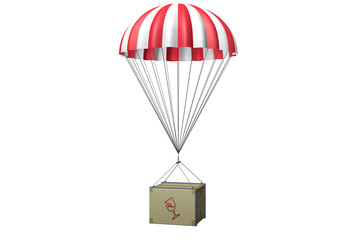 Parachute; 3D illustration