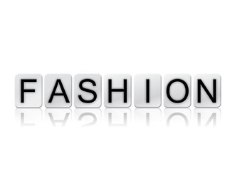 Fashion Isolated Tiled Letters Concept and Theme