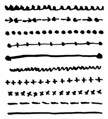 Obraz premium Doodle arrow, border.vector illustration