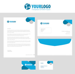 Corporate stationery template design