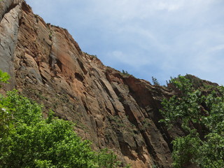 Trail to the narrows, Zion National Park, USA
