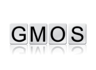 GMOs Isolated Tiled Letters Concept and Theme