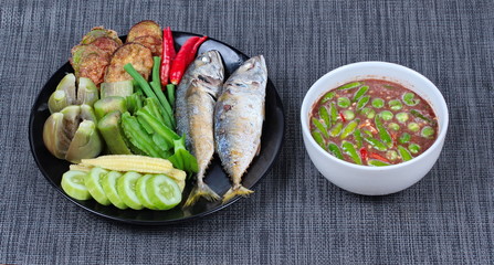 Spicy shrimp paste dip as 
