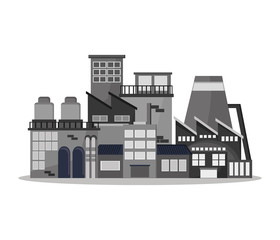 Plant building icon. Factory industry and industrial  theme. Colorful design. Vector illustration