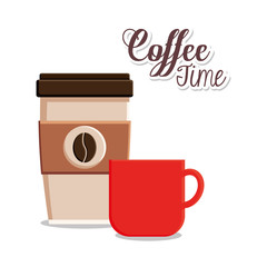 Coffee mug icon. Coffee shop drink beverage and restaurant theme. Vector illustration