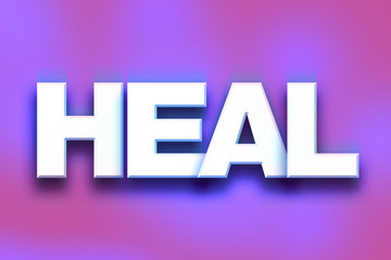 Heal Concept Colorful Word Art