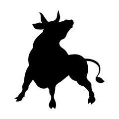 Bull silhouette
