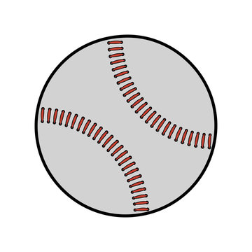 baseball ball equipment isolated icon vector illustration design