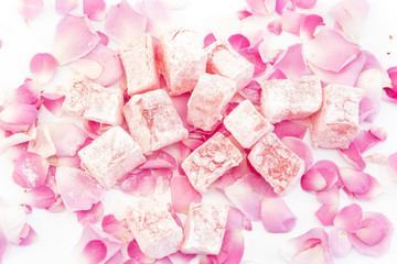 Turkish Delight of Roses with Rose Petals