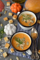 Pumpkin soup puree