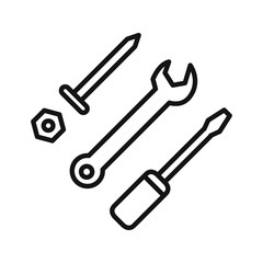 technical tools vector illustration design