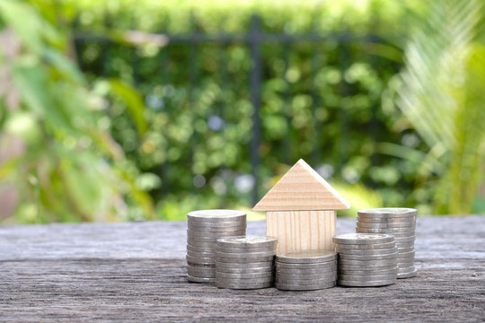 House on a pile of money