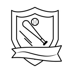 baseball bat isolated icon vector illustration design