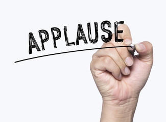 applause written by hand
