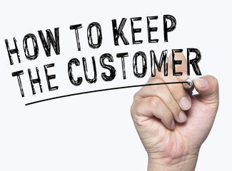 keep customer written by hand