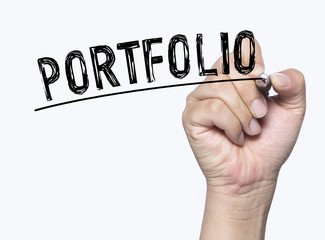 portfolio written by hand