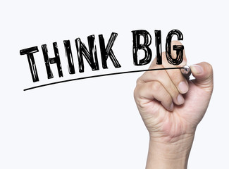 think big written by hand