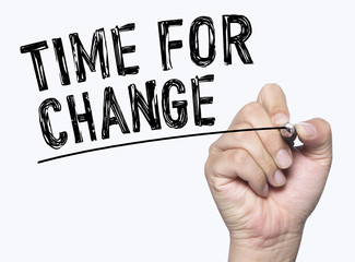 time for change written by hand