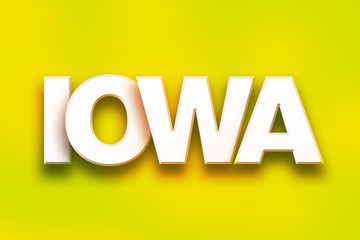 Iowa Concept Colorful Word Art
