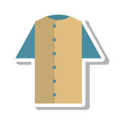 shirt uniform baseball team icon vector illustration design
