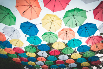 Colorful umbrellas