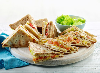 various triangle sandwiches