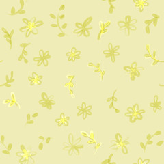 Vivid repeating floral - For easy making seamless pattern use it for filling any contours