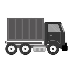 truck vehicle transport isolated icon vector illustration design