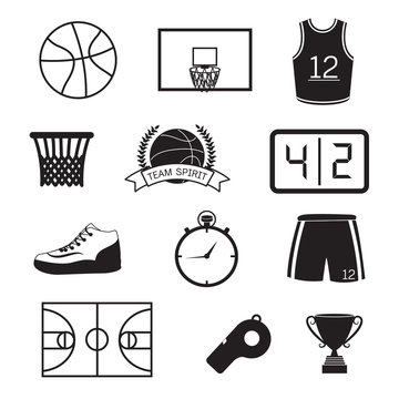 Basketball Icons Set
