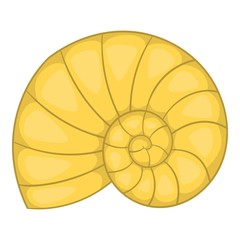 Shell icon. Cartoon illustration of shell vector icon for web