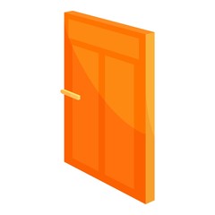 House door icon. Cartoon illustration of door vector icon for web design