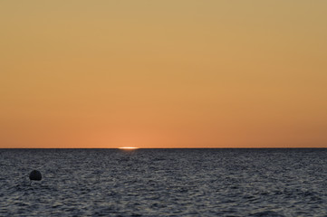 Obraz premium Sonnenuntergang an der Ostsee