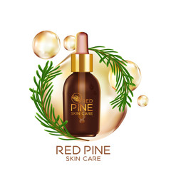 Pine Serum Skin Care Cosmetic