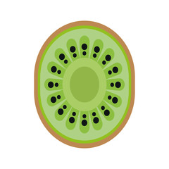 kiwi tropical fruit isolated icon vector illustration design