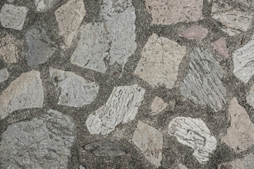 Stone road texture background. Abstract of stone.