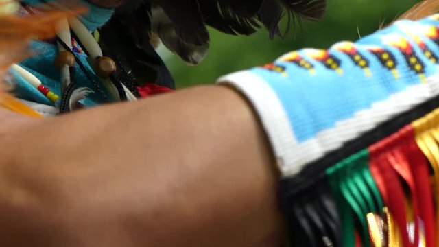 Native american artist street performance