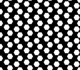 Naklejka premium Abstract geometric black and white hipster fashion design print hexagon pattern