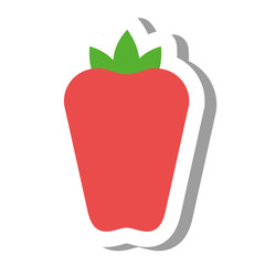 pepper vegetable healthy icon vector illustration design