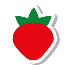 strawberry fresh fruit isolated icon vector illustration design