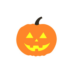 Halloween pumpkin icon vector