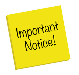 Important Notice Note