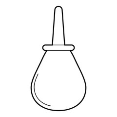 Enema icon. Outline illustration of enema vector icon for web isolated on white background