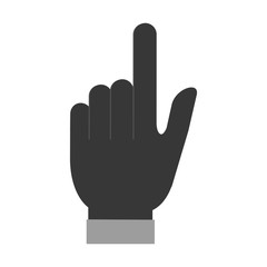 hand human user isolated icon vector illustration design