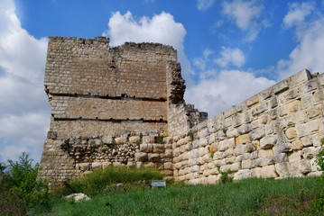 The ruins of the medieval fortress Cherven near Rousse, Bulgaria