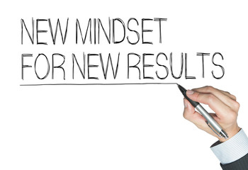 new mindset written by hand