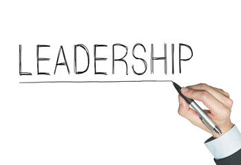 leadership written by hand