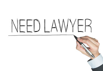 need lawyer written by hand