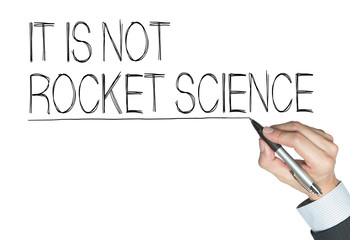 not rocket written by hand