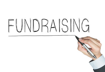 fundraising written by hand
